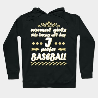 Baseball pitcher girl power baseman base runner Hoodie